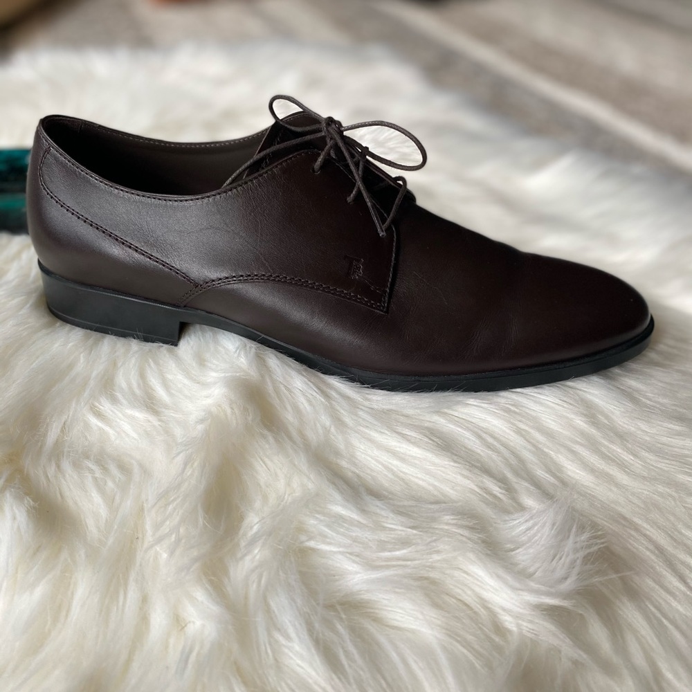 Tod’s Dark Brown Fondo Gomma Oxfords shoes